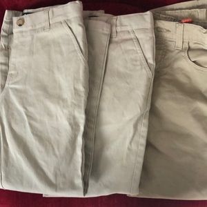 Boys Khaki pants- size 8- lot of 3